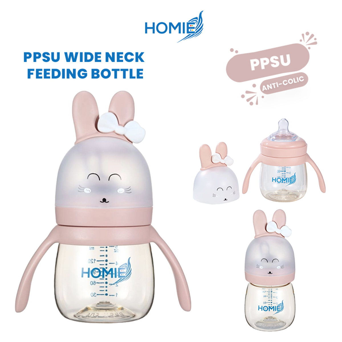 PPSU Feeding Bottle 280ml (Pink) | NTUC FairPrice