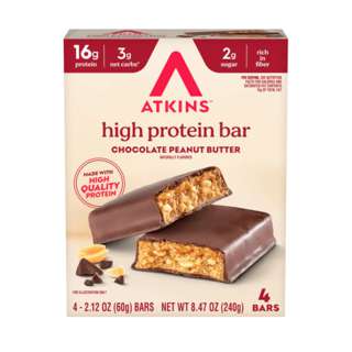 Atkins High Protein Bar Chocolate Peanut Butter Atkins High Protein Bar Chocolate Peanut Butter