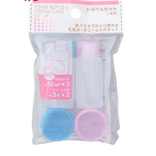 Cosmetic Travel Set – Bottles & Cream Cases Cosmetic Travel Set – Bottles & Cream Cases