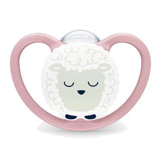 NUK Space Night Soother Pacifier - Sheep (18-36 Months)