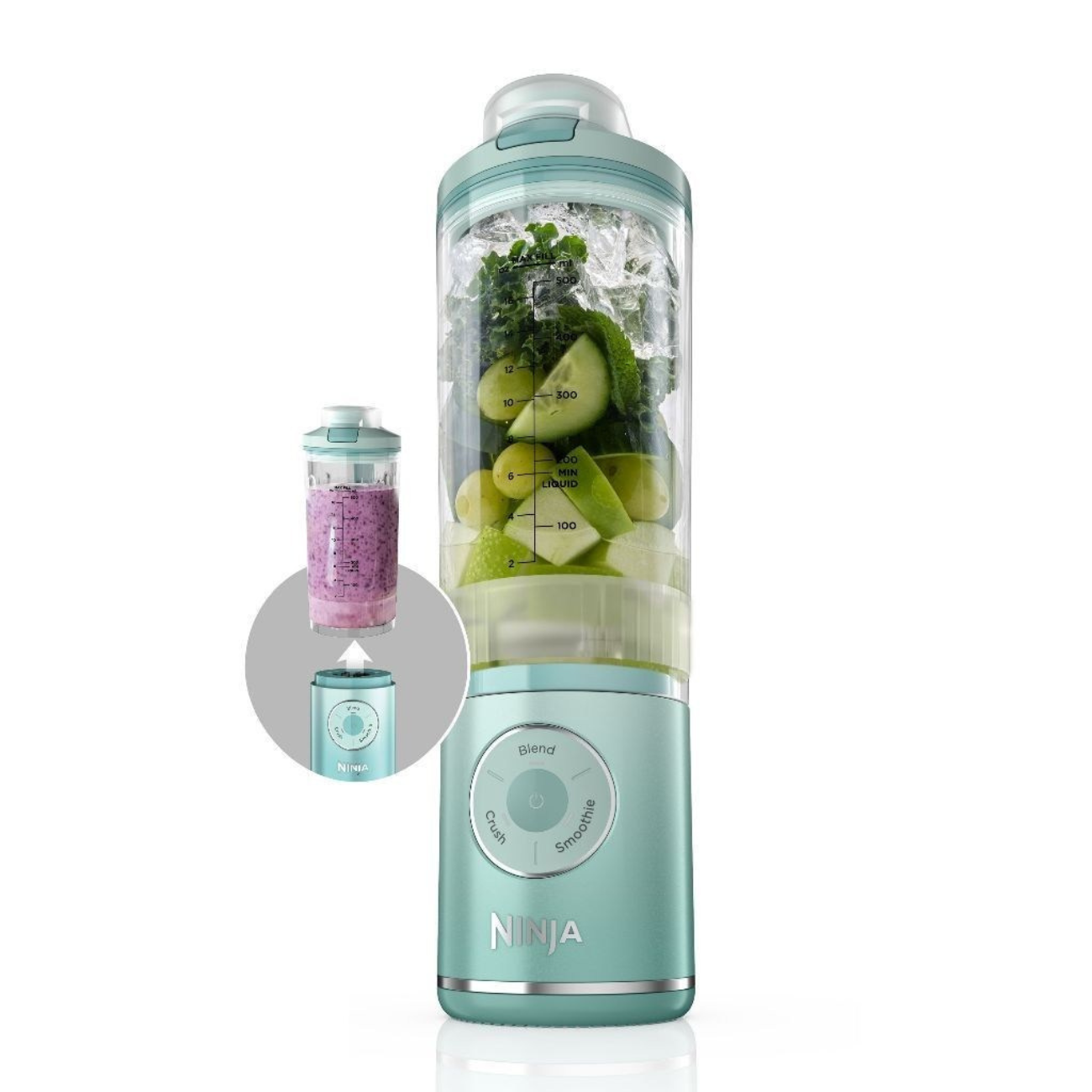 Ninja Blast Max Portable Blender 650ml - Sea Glass (BC251)