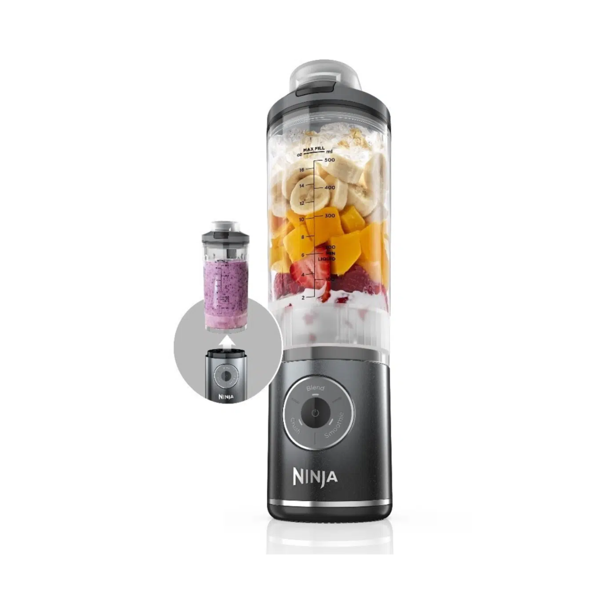 Ninja Blast Max Portable Blender 650ml - Cool Grey (BC251) Ninja Blast Max Portable Blender 650ml - Cool Grey (BC251)