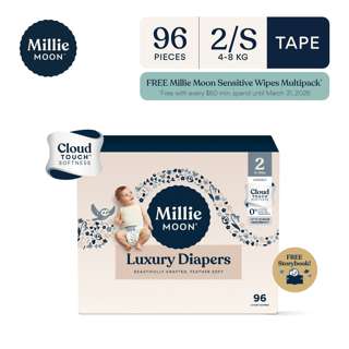 Millie Moon Luxury Tape Diaper - Small