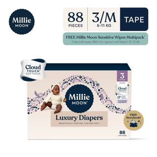 Millie Moon Luxury Tape Diaper - Medium (Carton)