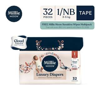 Millie Moon Luxury Tape Diaper - Newborn