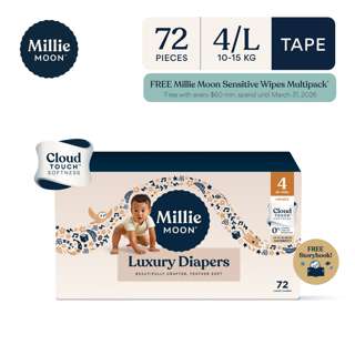 Millie Moon Luxury Tape Diaper - Large