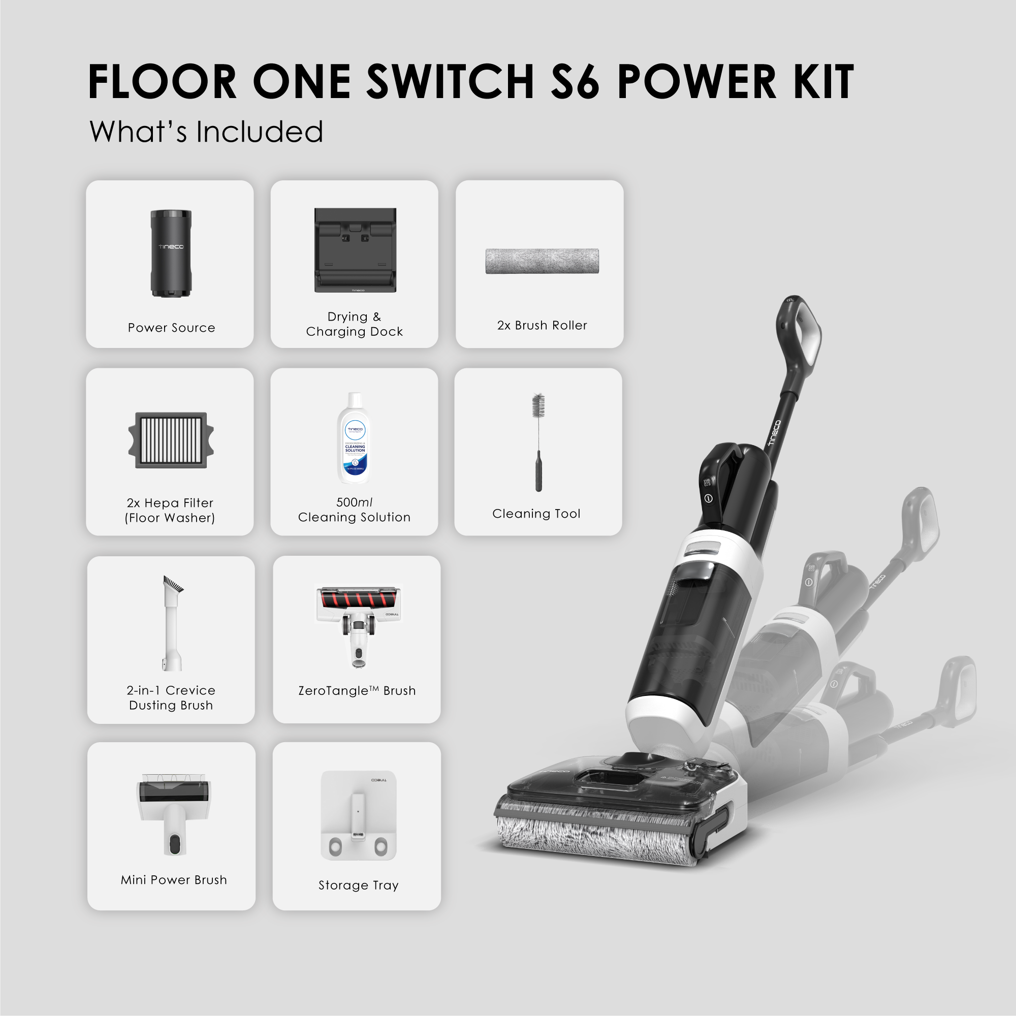 Tineco Floor One Switch S6 Powerkit Smart Floor Washer | NTUC