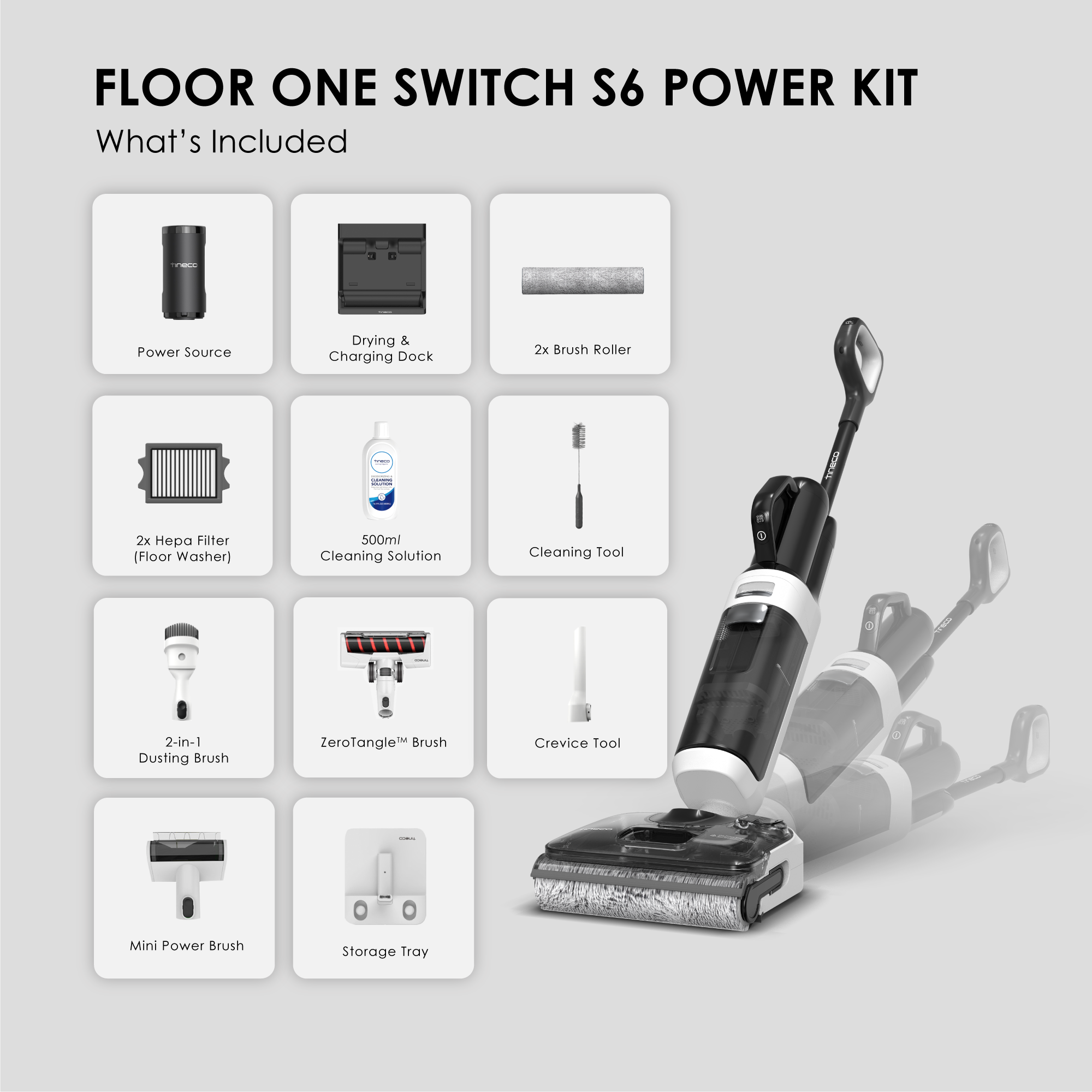 Tineco Floor One Switch S6 Powerkit Smart Floor Washer | NTUC