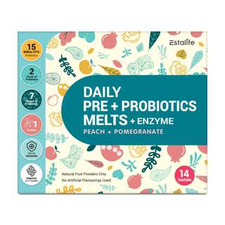 Estalife Daily Pre+Probiotics Melts + Enzyme Estalife Daily Pre+Probiotics Melts + Enzyme