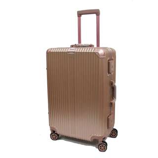 28 inch Large Polycarbonate Aluminium Frame Luggage - Rose
