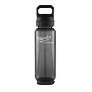 Milwaukee Packout Plastic Bottle with Chug Lid - Black Milwaukee Packout Plastic Bottle with Chug Lid - Black