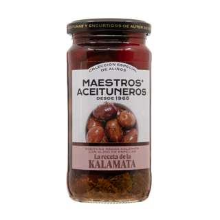 Maestros Aceituneros Kalamata Olives in EVOO