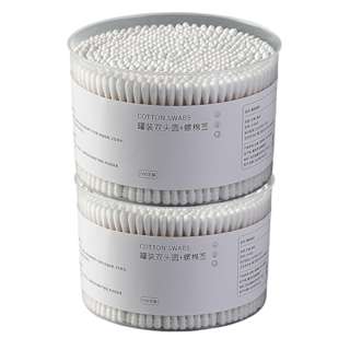 GLADLEIGH 100% Pure Cotton Buds, Bundle Pack(Round+Spiral )