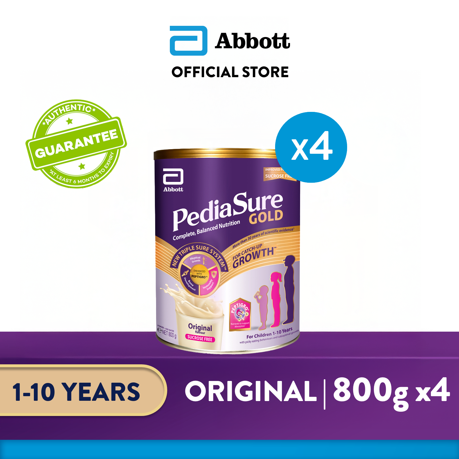 PediaSure Gold with PeptiGro - Original (Sucrose Free) PediaSure Gold with PeptiGro - Original (Sucrose Free)