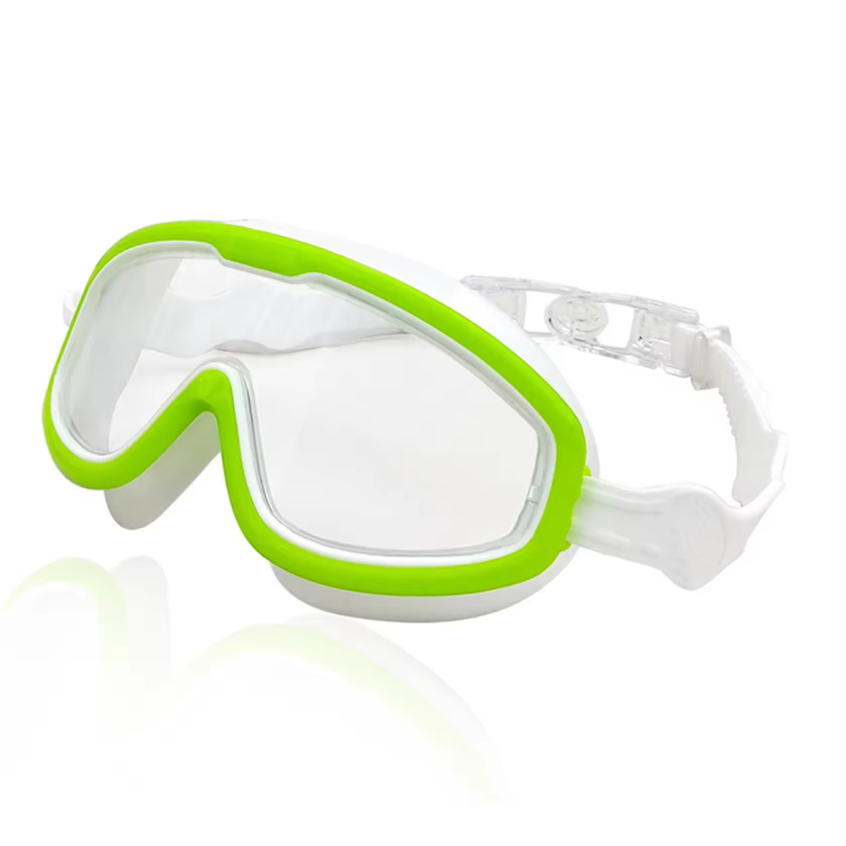 Cubble Anti-fog Wide Vision Swimming Goggles (White/Green) Cubble Anti-fog Wide Vision Swimming Goggles (White/Green)