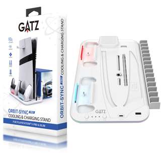 Gatz Orbit-Sync Pro Cooling & Charging Stand for PS5 Slim / P Gatz Orbit-Sync Pro Cooling & Charging Stand for PS5 Slim / P