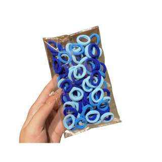 Cozy Nest Thick Hair Ties - Ocean Blue