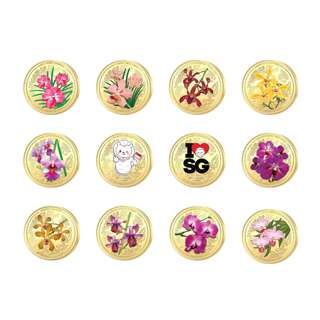 SG60 12-In-1 Set 24K Gold Plated Medallion