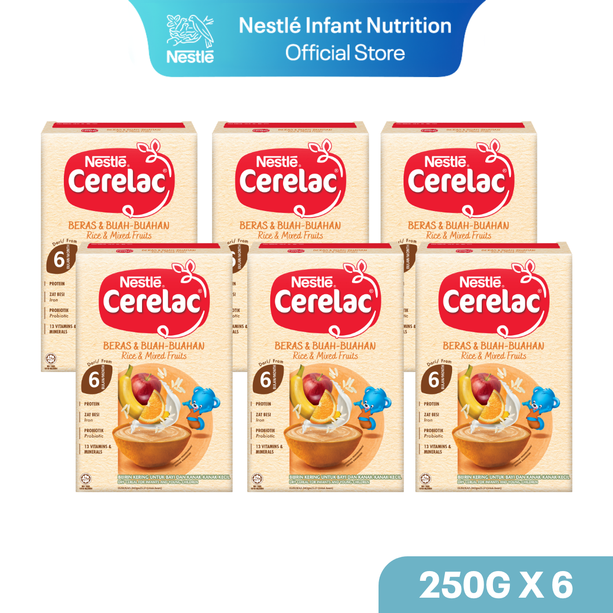 Cerelac Cereal - Rice & Mixed Fruits - From 6 Months