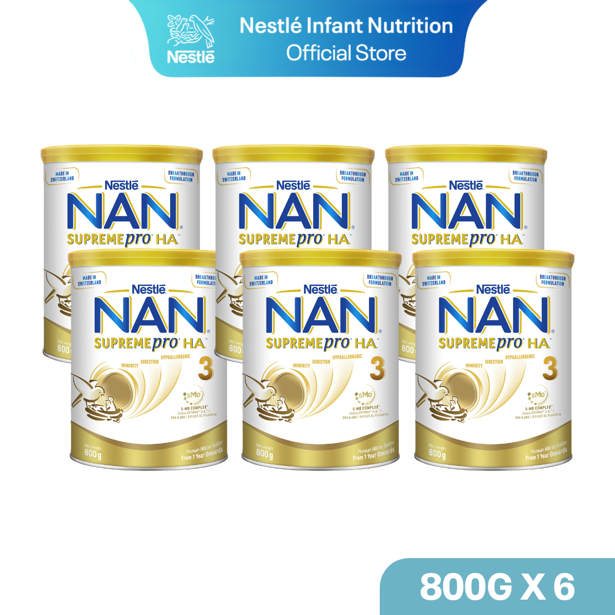 Nestle Nan Supremepro H.A Milk Formula - Stage 3