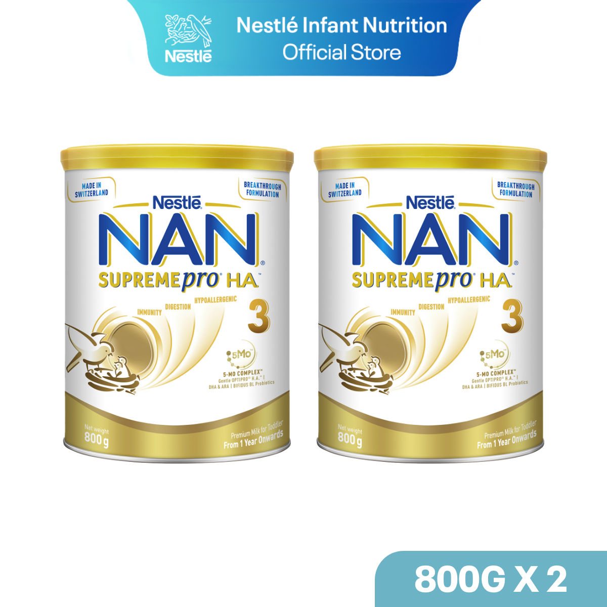 Nestle Nan Supremepro H.A Milk Formula - Stage 3