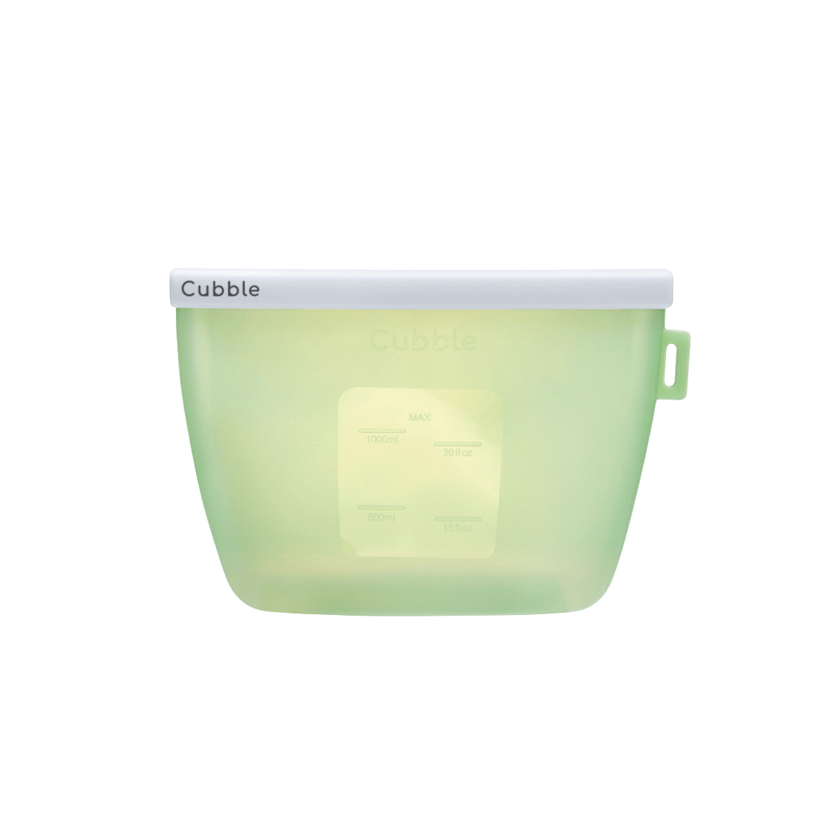 Cubble Silicone Storage Bag for Breast Pump - Green 1L Cubble Silicone Storage Bag for Breast Pump - Green 1L