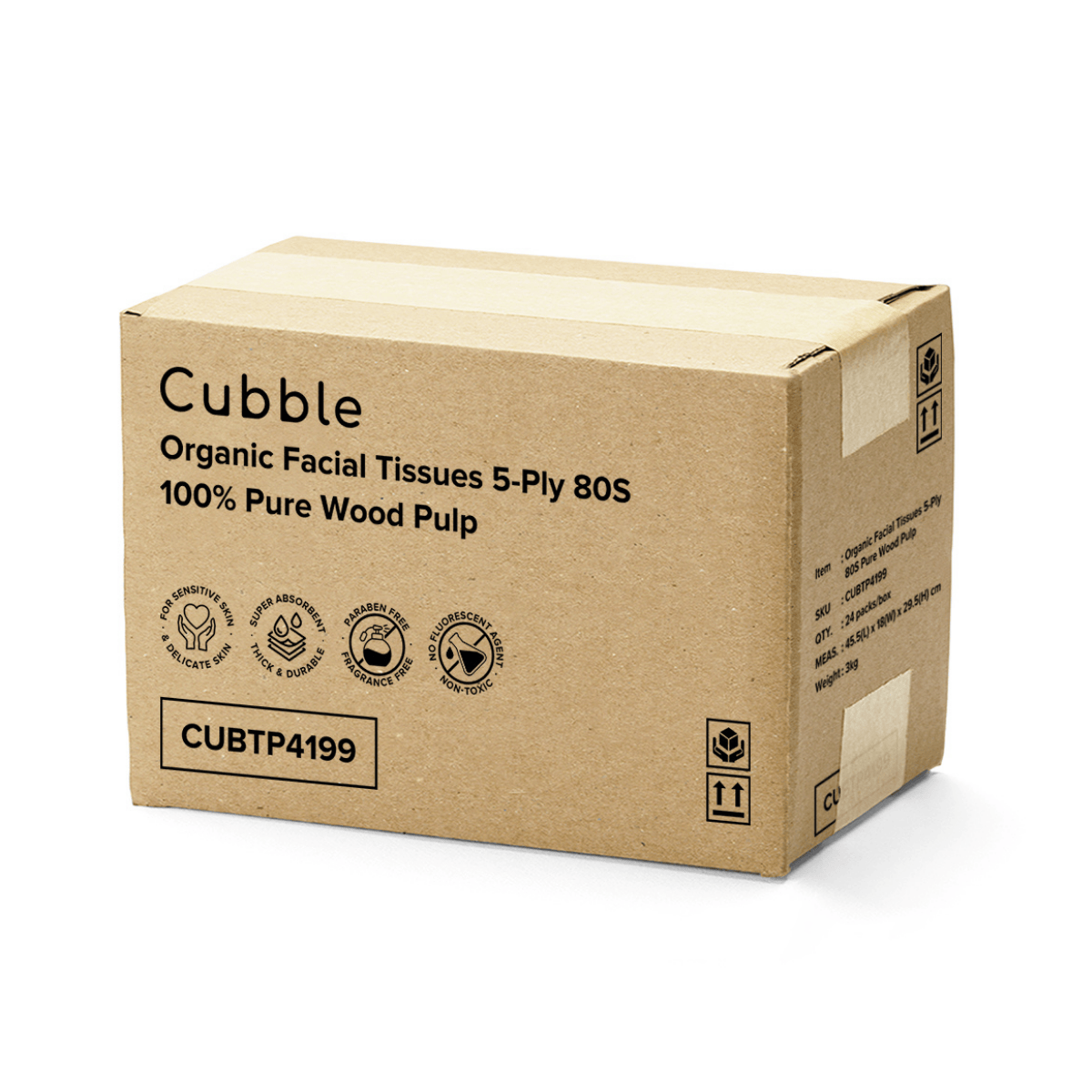 Cubble Premium Facial Tissue 5-PLY 100% Pure Wood Pulp