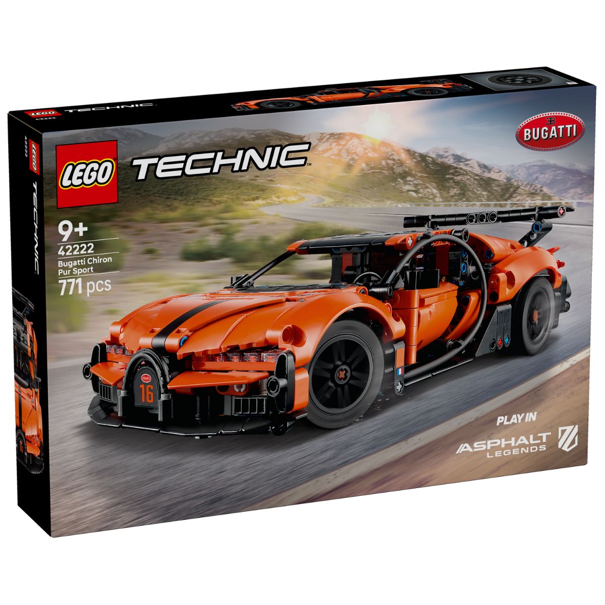 LEGO 42222 Technic Bugatti Chiron Pur Sport Hypercar | NTUC FairPrice