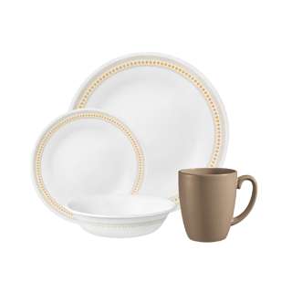 Corelle 16Pc Dinner Set - Jacquard Band