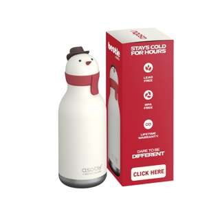 Asobu Bestie Water Bottle - Snow Man (460ml)