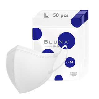 Bluna Mask KF94 2D White L size Case