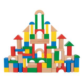 Tookytoy Montessori Learning Wooden 100pcs Block Toy