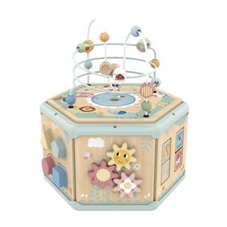 Tookytoy Montessori Wooden 7 In 1 Activity Cube