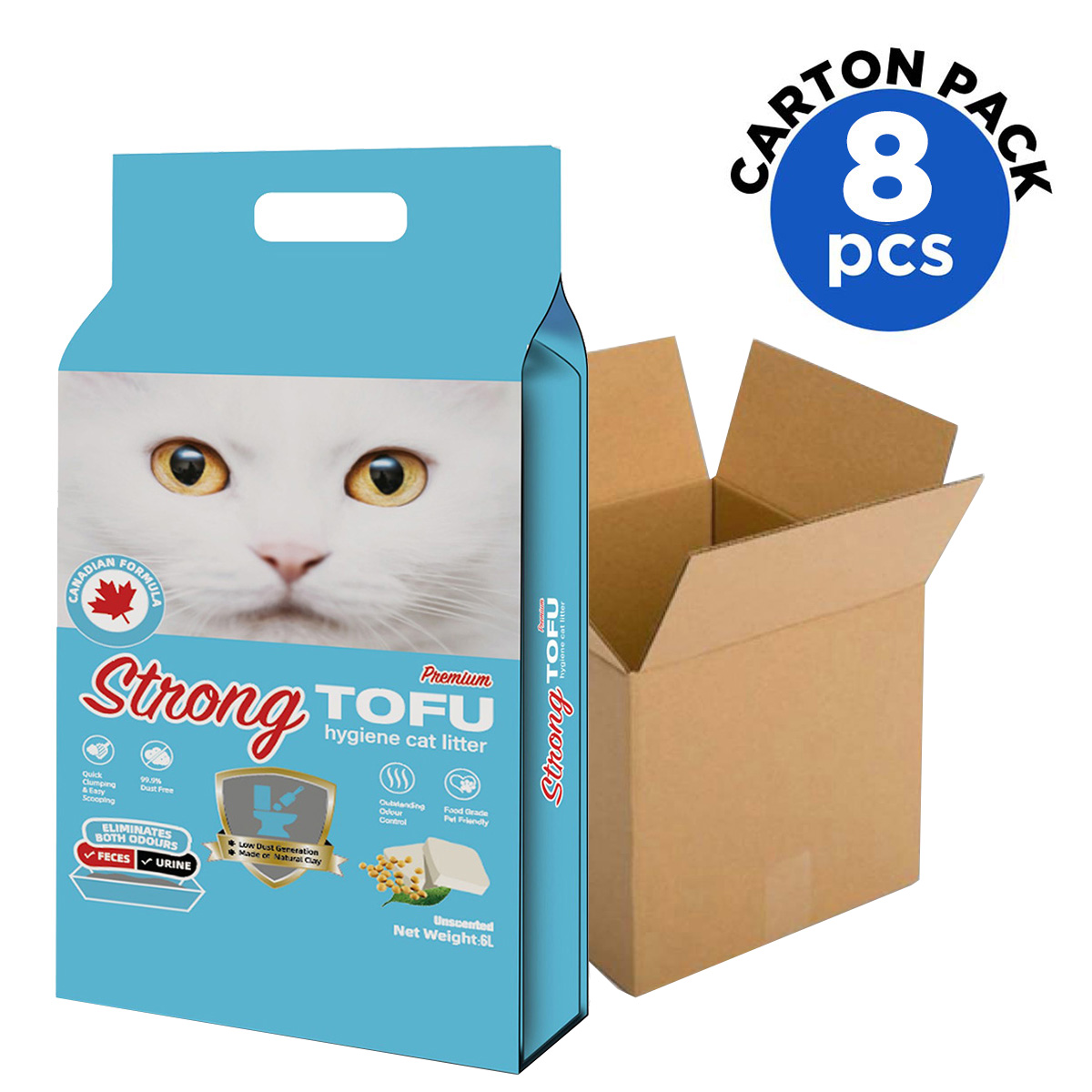 Aatas Cat Kofu Klump Tofu Cat Litter - Grapefruit (CTN) | NTUC
