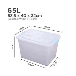 JIJI.SG Transparent Storage box Container - 65L