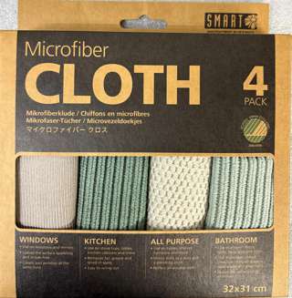Smart Microfiber System Cleaning Cloth - Grey/Green Smart Microfiber System Cleaning Cloth - Grey/Green
