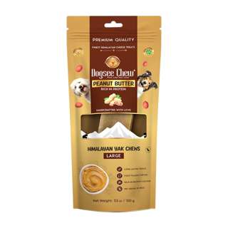 Dogsee Chew Peanut Butter Himalayan Yak Cheese Chews Large