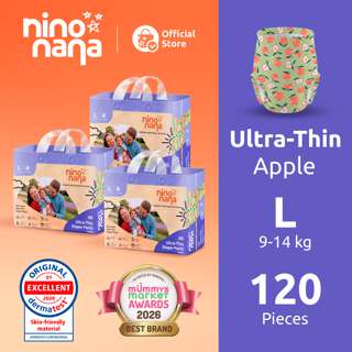 Nino Nana Ultra-Thin Diaper Pants Carton - L (9–14kg)