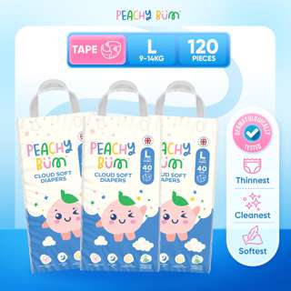 [CTN] Peachy Bum Cloud Soft Tape Diapers - Large