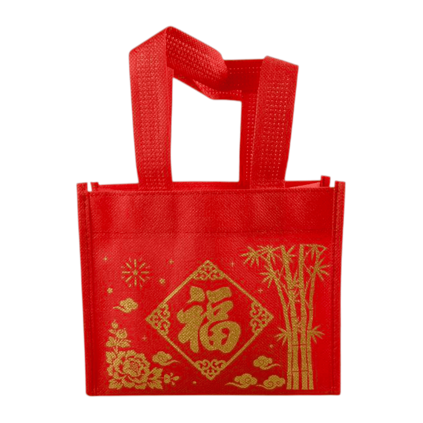 Partyforte CNY Non Woven Mandarin Bag FU Fortune Bamboo