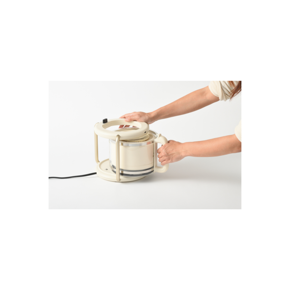 Bruno Glass Air Fryer Ivory | NTUC FairPrice