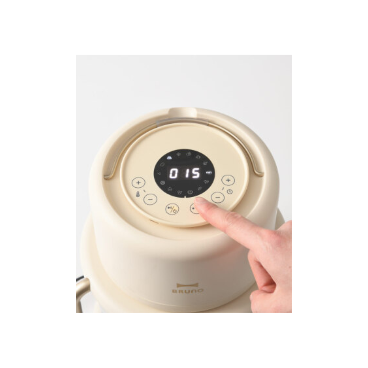 Bruno Glass Air Fryer Ivory | NTUC FairPrice