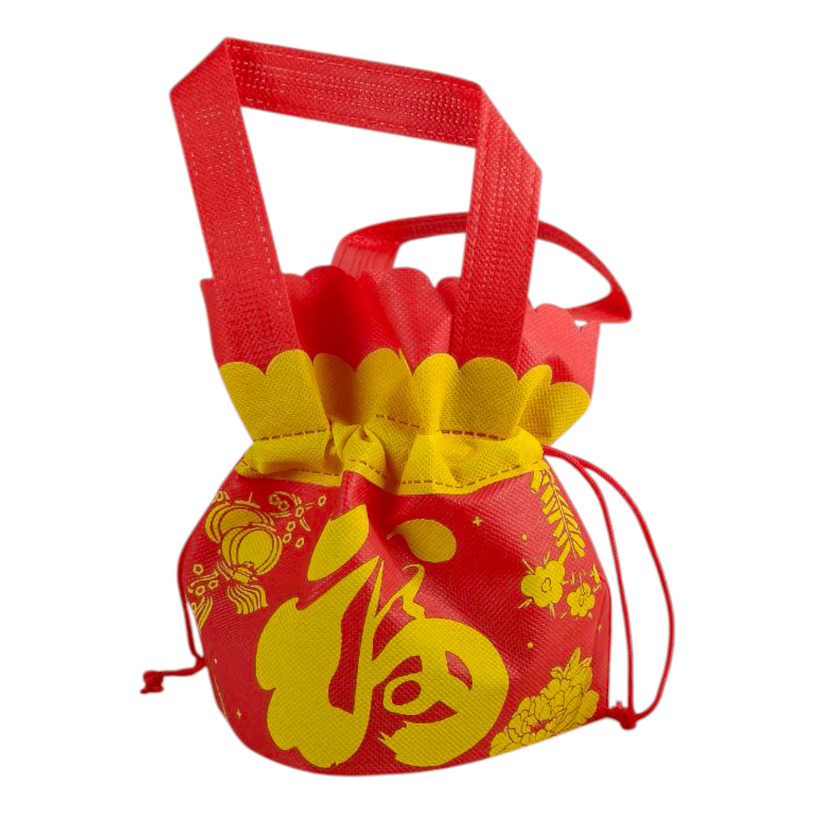 Partyforte CNY Non Woven Mandarin Bag Fortune Pot Of Gold