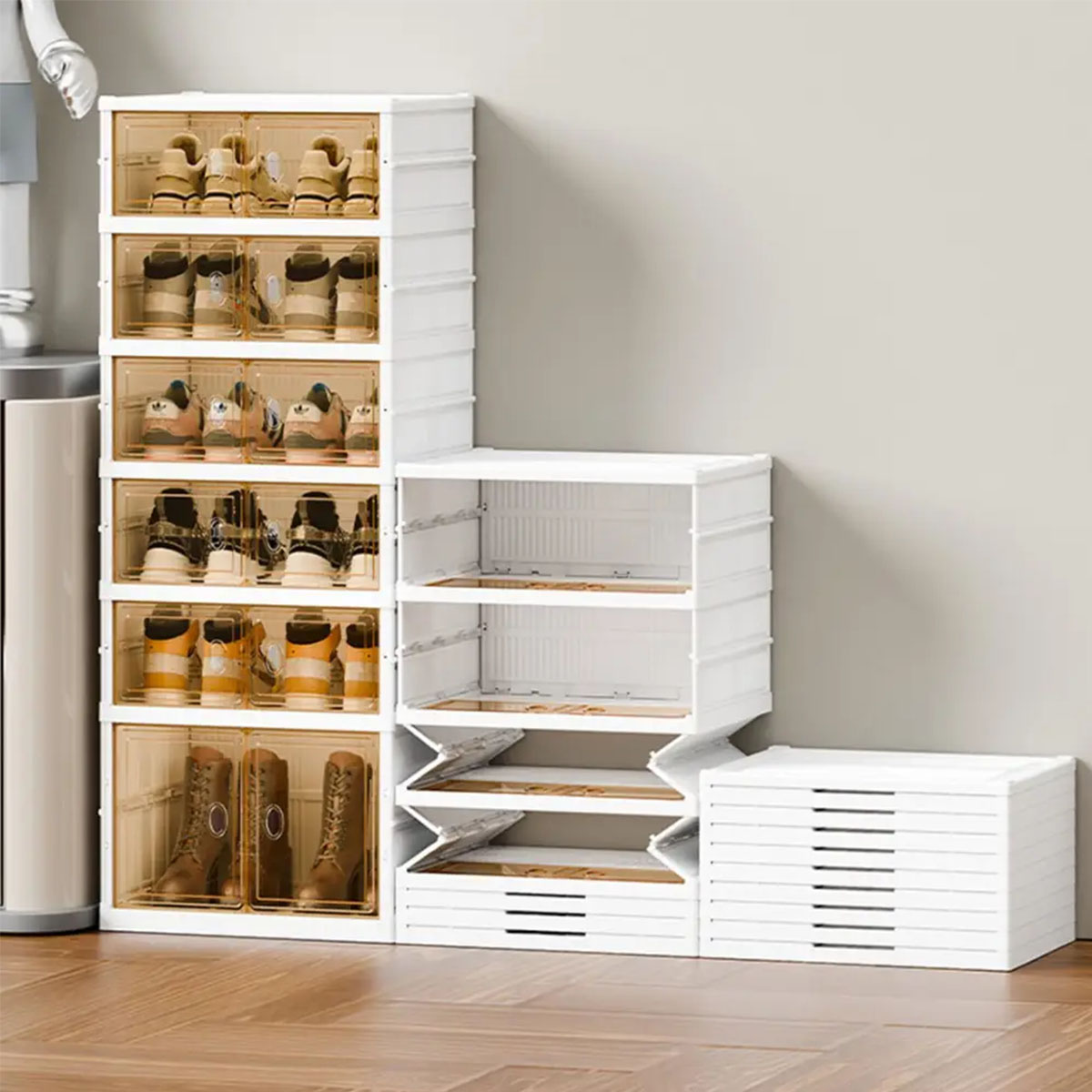 HOUZE 3 Tier Extendable Shoe Rack (Length: 51-90cm) | NTUC FairPrice