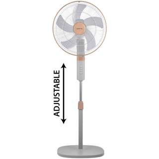 Mistral 16” DC Stand Fan MSF1653D-WG - Wood Grey