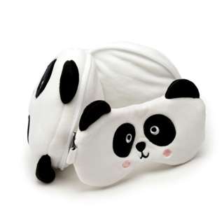 Relaxeazzz Kids Travel Pillow & Eye Mask - Panda Relaxeazzz Kids Travel Pillow & Eye Mask - Panda