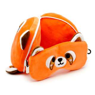 Relaxeazzz Kids Travel Pillow & Eye Mask - Red Panda Relaxeazzz Kids Travel Pillow & Eye Mask - Red Panda