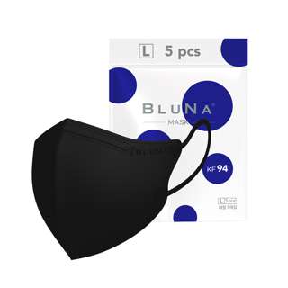 Bluna Mask KF94 2D - Black (L Size)