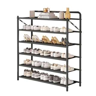 JIJI.SG MELANTHE Foldable Shoe Rack, Black (6T)
