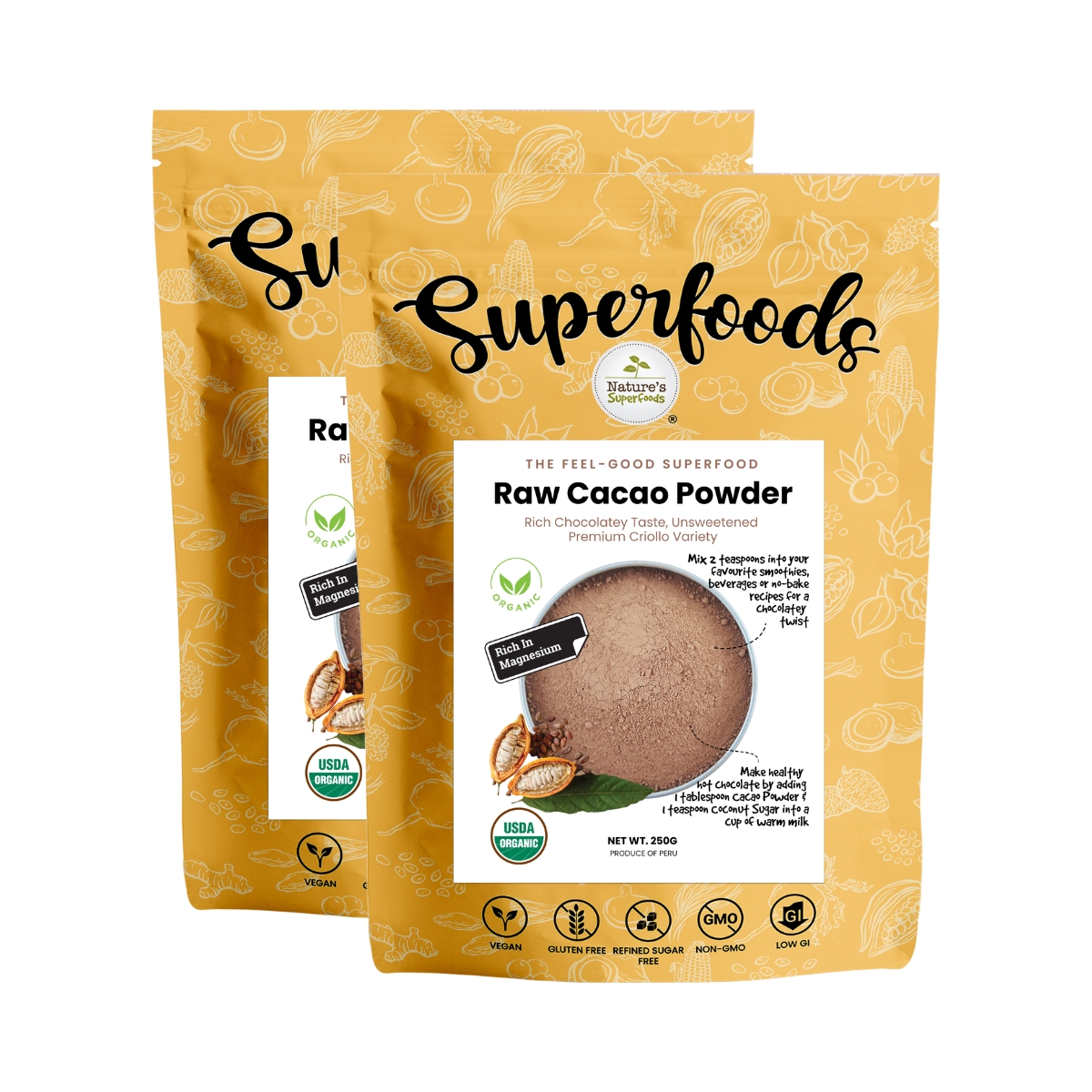 Nature's Superfoods Organic Raw Cacao Powder Bundle | NTUC FairPrice